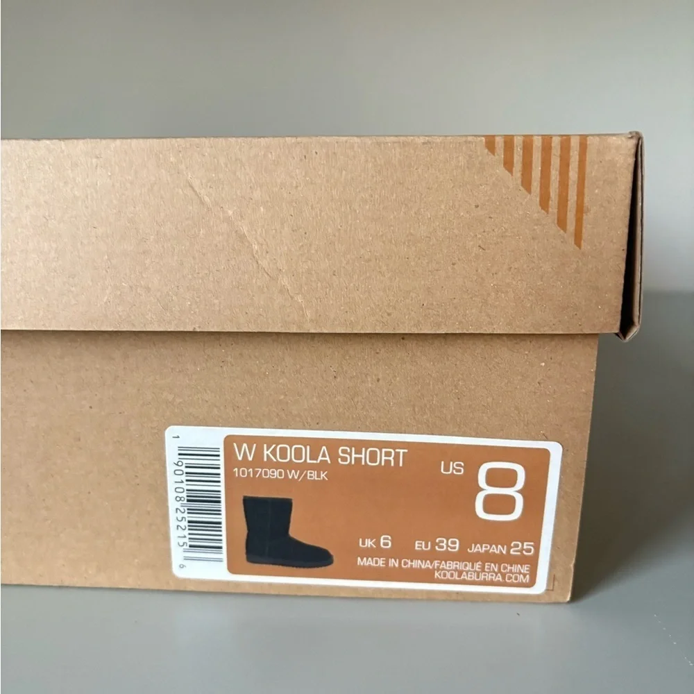 Koolaburra Black Koola Short Winter Boots Size 8 NEW